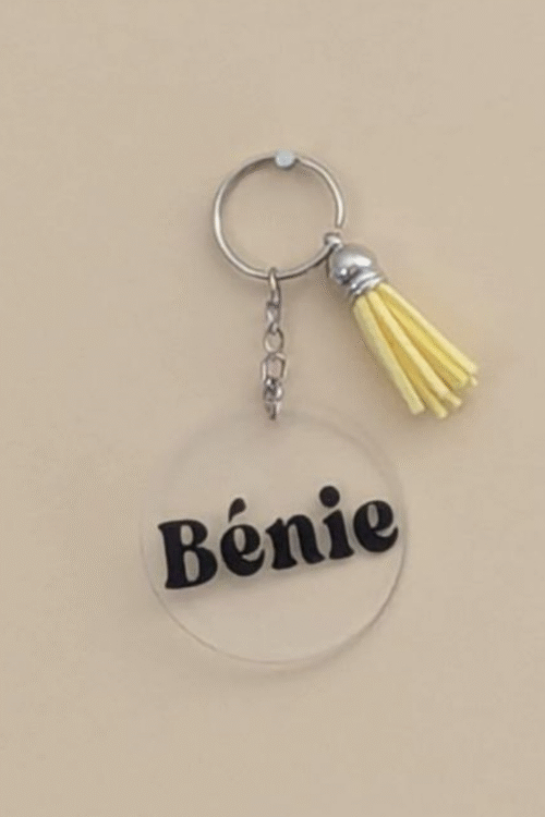 Porte-clés chrétien personnalisable